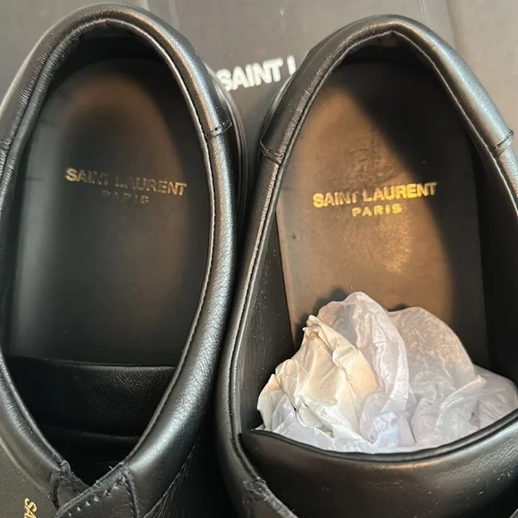 Saint Laurent Men’s Andy Sneakers in Leather - Picture 4 of 7